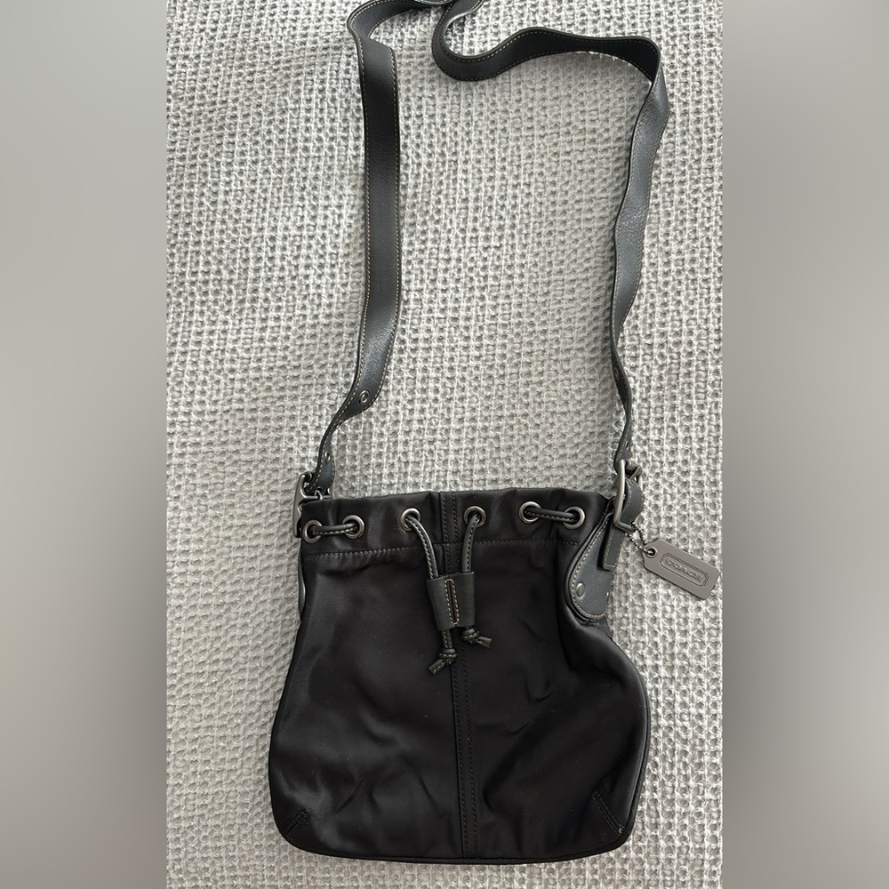 Black Leather Crossbody Bag